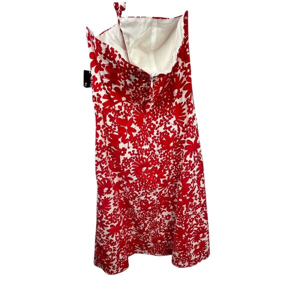 Signature by Robbie Bee Halter Top Sundress Red & White Sz 12 - Picture 3 of 9